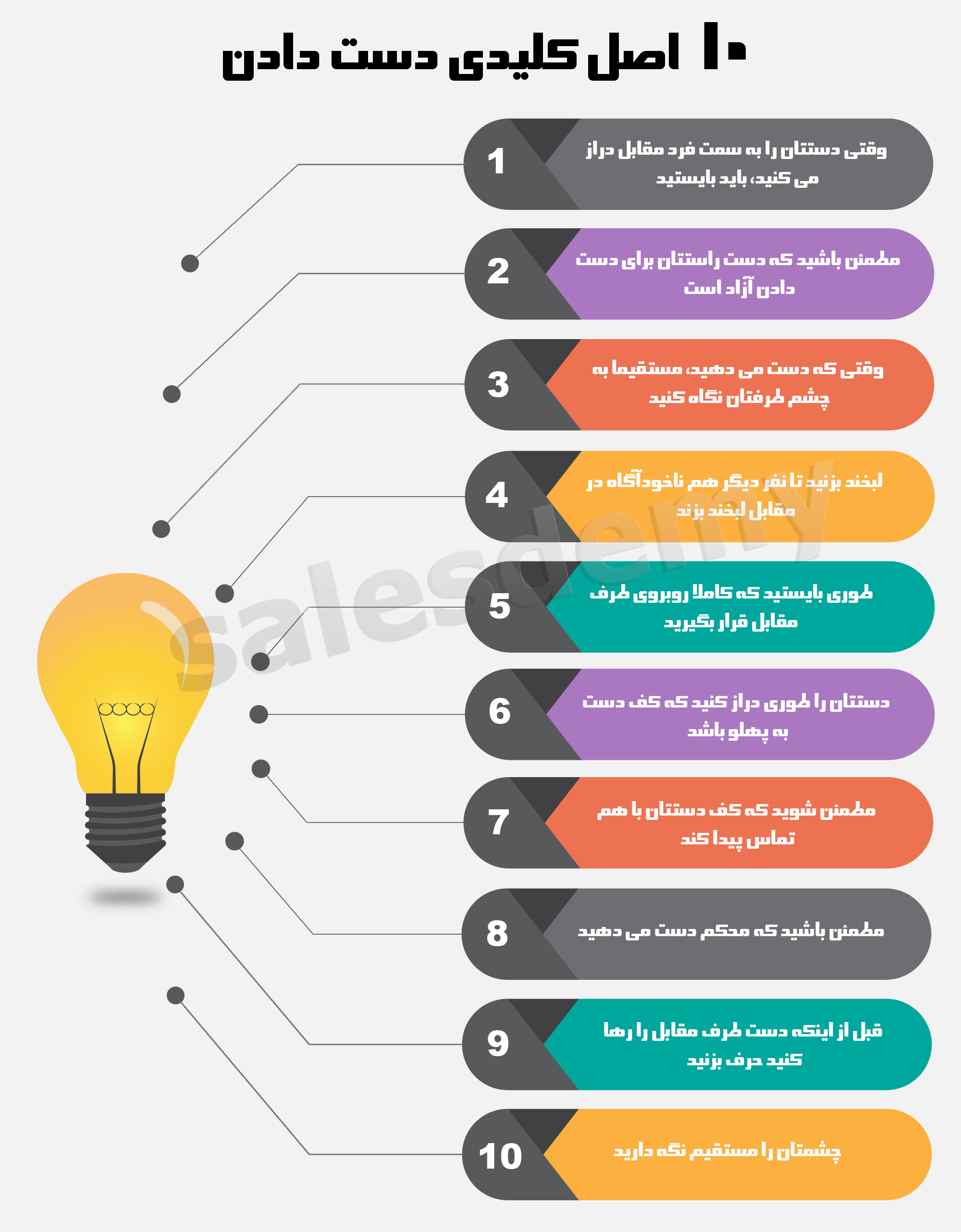 اصول کلیدی دست دادن در ملاقات حضوری